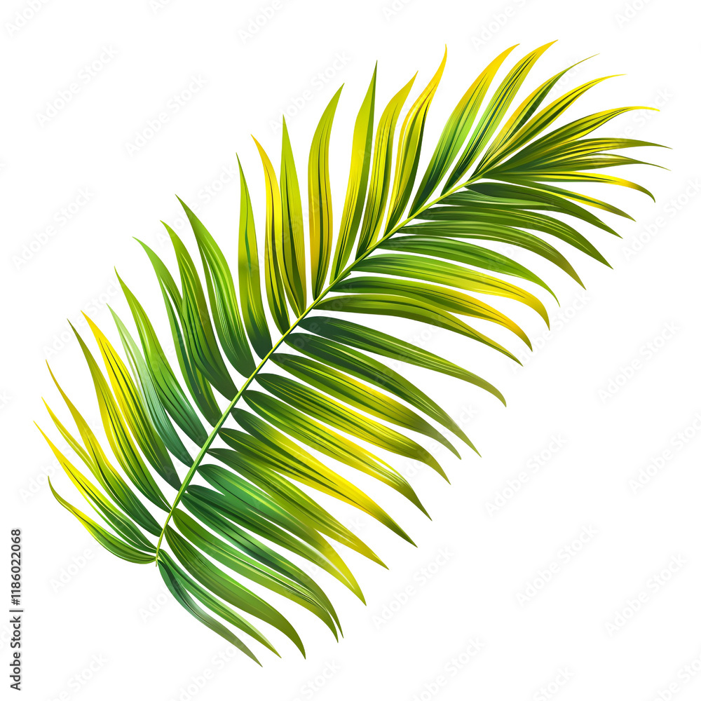Fototapeta premium Summer Palm Tree Clipart Vector Illustration