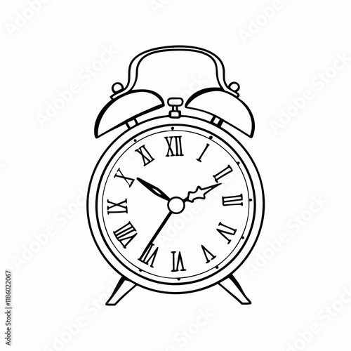 alarm clock vector illustration
