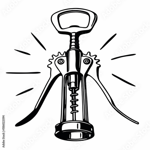 corkscrew with cork