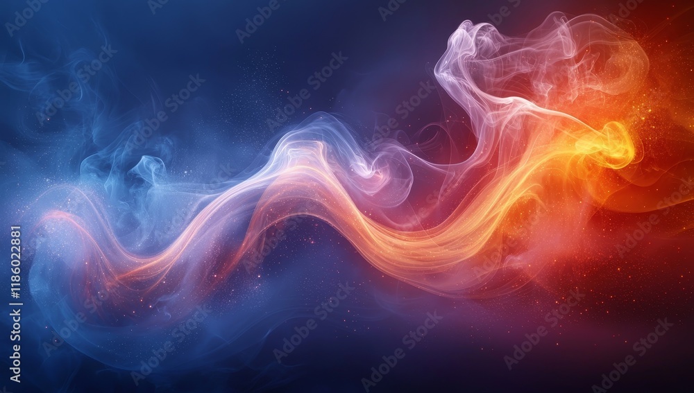 A dynamic swirl of vibrant red and blue hues in an abstract composition A dynamic swirl of vibrant red and blue hues in an abstract composition
