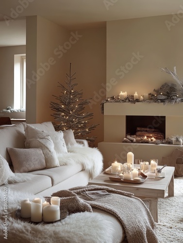 Cozy Winter Living Room Dec...