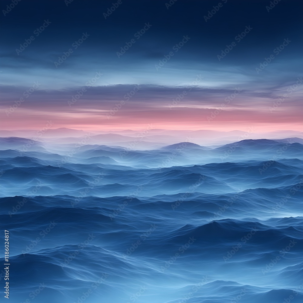 Fototapeta premium A background of a cool gradient transitioning from navy blue to frosty gray.