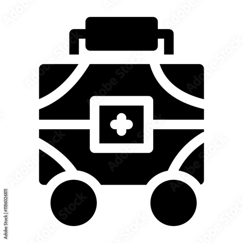 A clean medical equipment strong icon set, ideal for healthcare, hospitals, and diagnostics. Perfect for representing tools like stethoscopes, syringes, monitors, and more in modern designs.