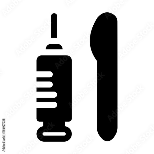 A clean medical equipment strong icon set, ideal for healthcare, hospitals, and diagnostics. Perfect for representing tools like stethoscopes, syringes, monitors, and more in modern designs.