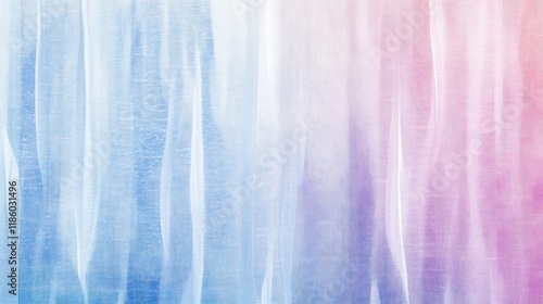 Wallpaper Mural Pastel-colored sheer fabric with vertical folds and gradient effect. Torontodigital.ca