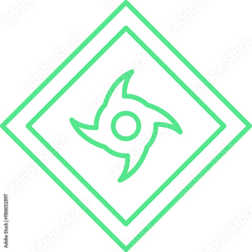 Hurricane Warning icon single vector illustration