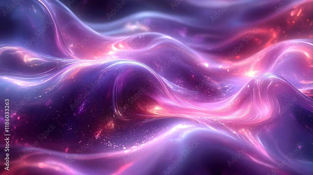 Obraz premium A background of a futuristic gradient shifting from metallic silver to electric purple.
