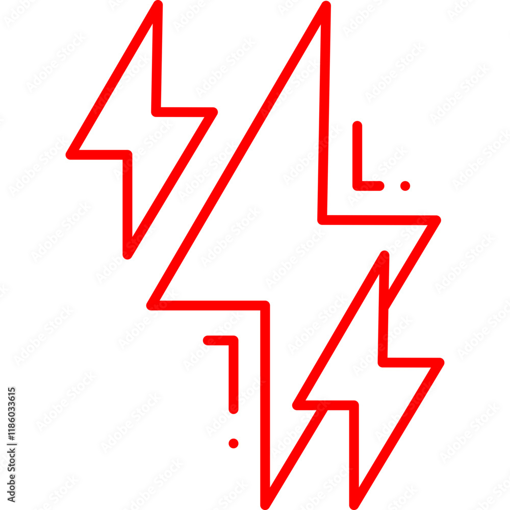 Lightning icon single vector illustration Lightning icon single vector illustration