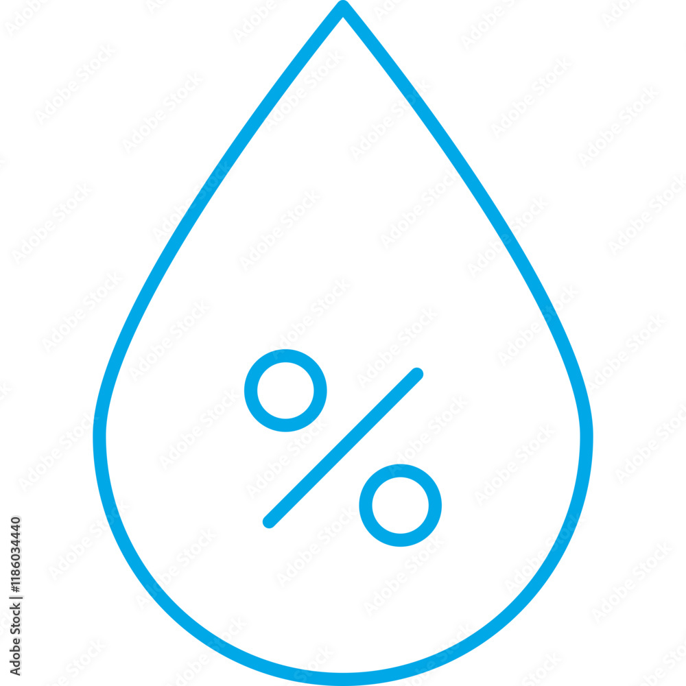 Humidity icon single vector illustration Humidity icon single vector illustration