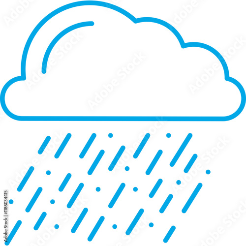 Heavy Rain icon single vector illustration