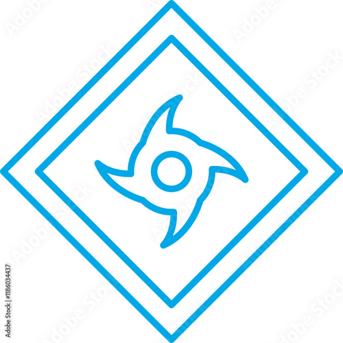 Hurricane Warning icon single vector illustration
