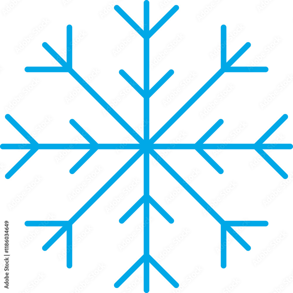 Snowflake icon single vector illustration Snowflake icon single vector illustration