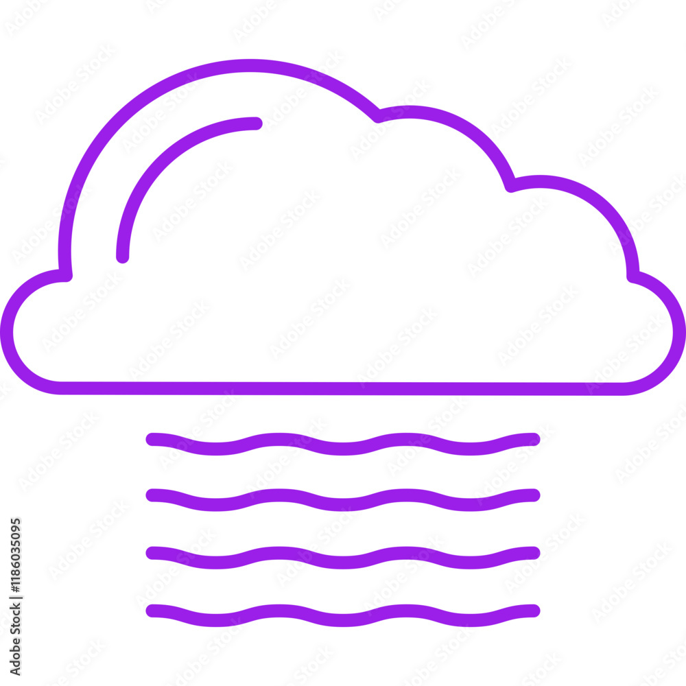 Fog icon single vector illustration Fog icon single vector illustration