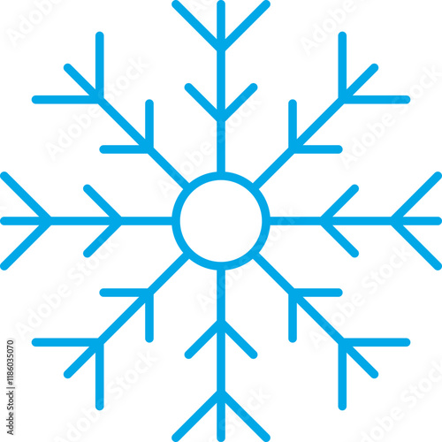 Frost icon single vector illustration