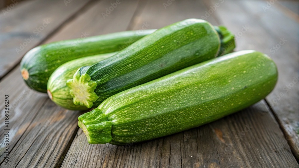 Bright green zucchinis Bright green zucchinis