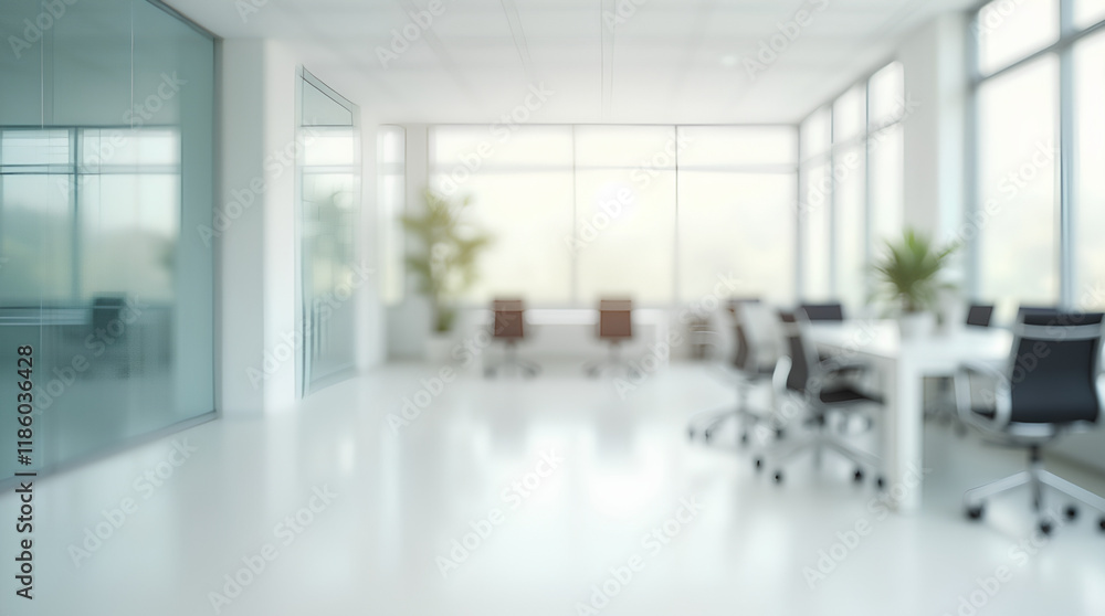 empty white business office with blurred background empty white business office with blurred background