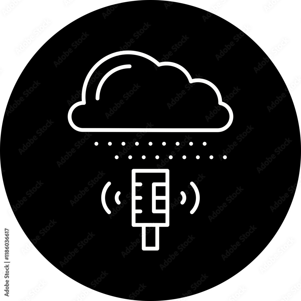Weather Sensor icon single vector illustration Weather Sensor icon single vector illustration
