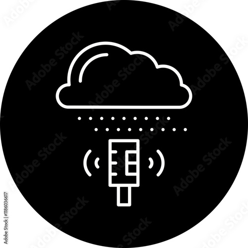 Weather Sensor icon single vector illustration