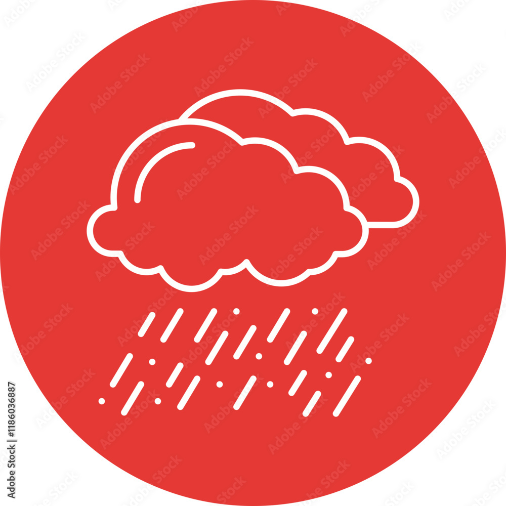 Rain icon single vector illustration Rain icon single vector illustration