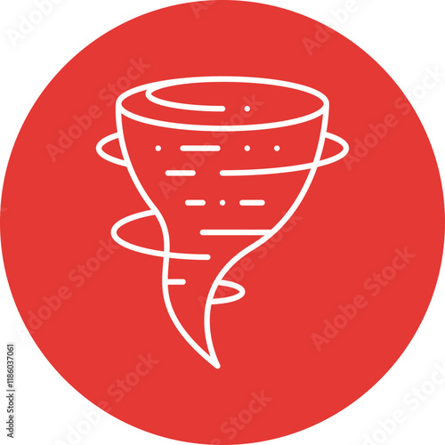 Tornado icon single vector illustration