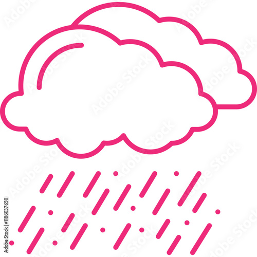 Rain icon single vector illustration