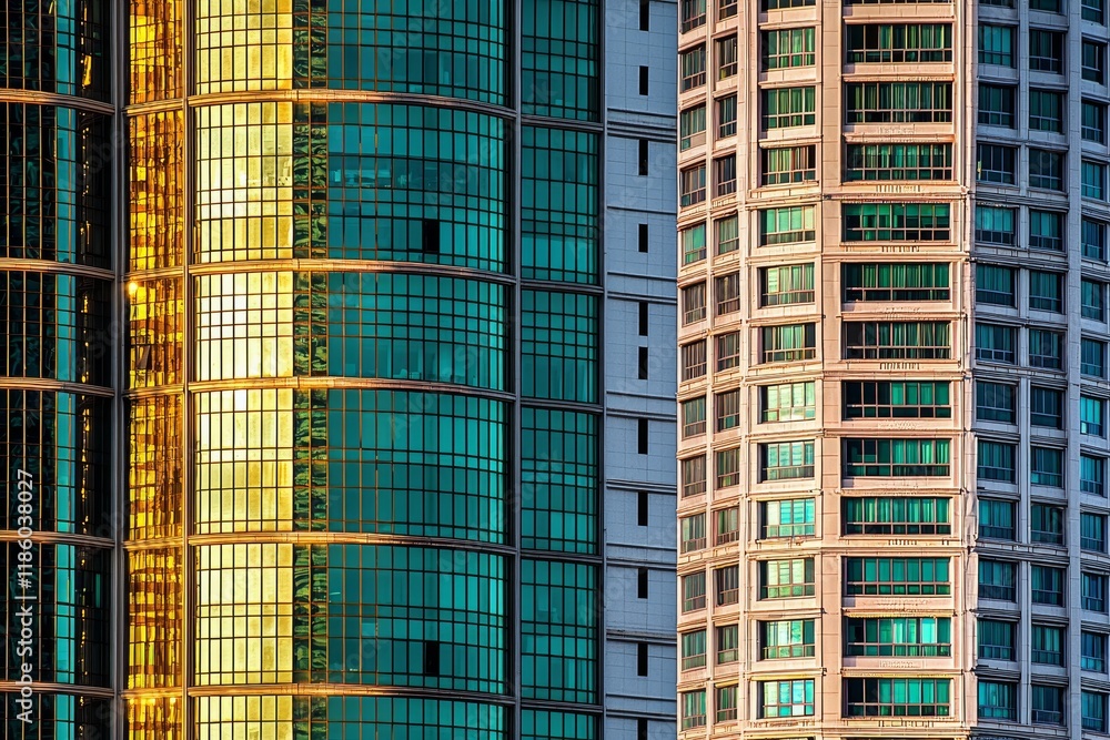The Bangkok metropolis is home to a range of modern building facades, exemplified by their differing skyscraper designs The Bangkok metropolis is home to a range of modern building facades, exemplified by their differing skyscraper designs