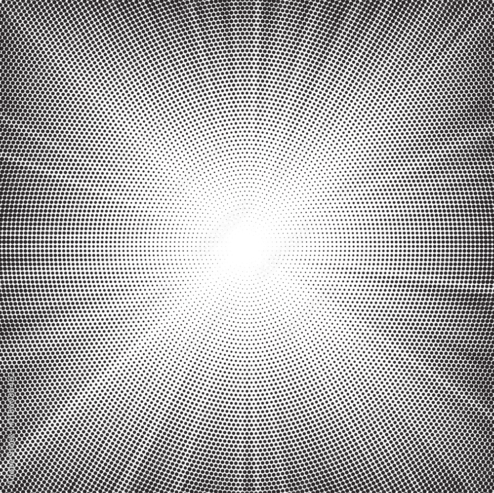 Halftone gradient sun rays pattern. Abstract halftone vector dots background. monochrome dots pattern. Vector background in comic book style with sunburst rays and halftone. Retro pop art design. Halftone gradient sun rays pattern. Abstract halftone vector dots background. monochrome dots pattern. Vector background in comic book style with sunburst rays and halftone. Retro pop art design.