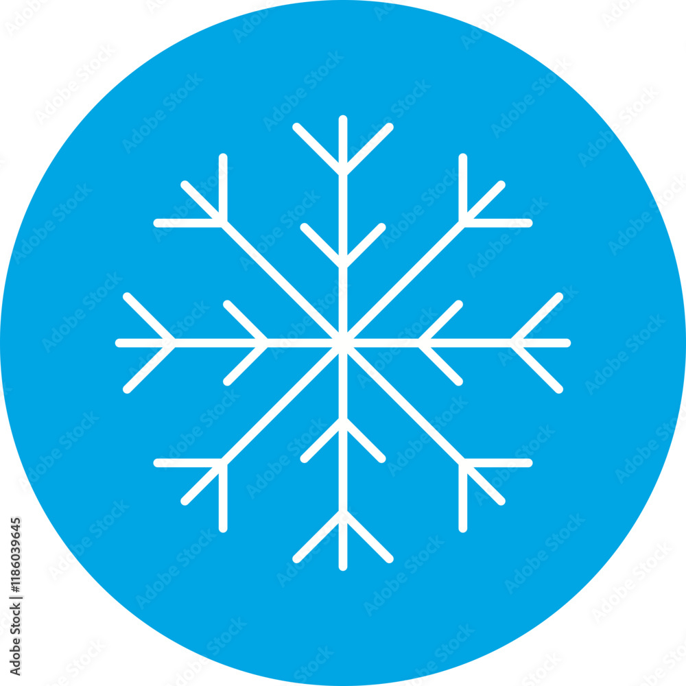 Snowflake icon single vector illustration Snowflake icon single vector illustration
