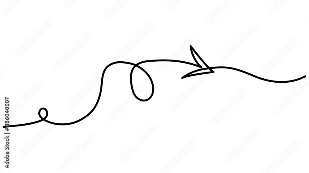 Arrow continuous one line drawing One line icon of cursor arrow, One line drawing, arrow graph showing rising trend continuous one line drawing Vector illustration Arrow continuous one line drawing One line icon of cursor arrow, One line drawing, arrow graph showing rising trend continuous one line drawing Vector illustration