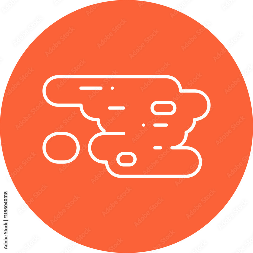 Haze icon single vector illustration