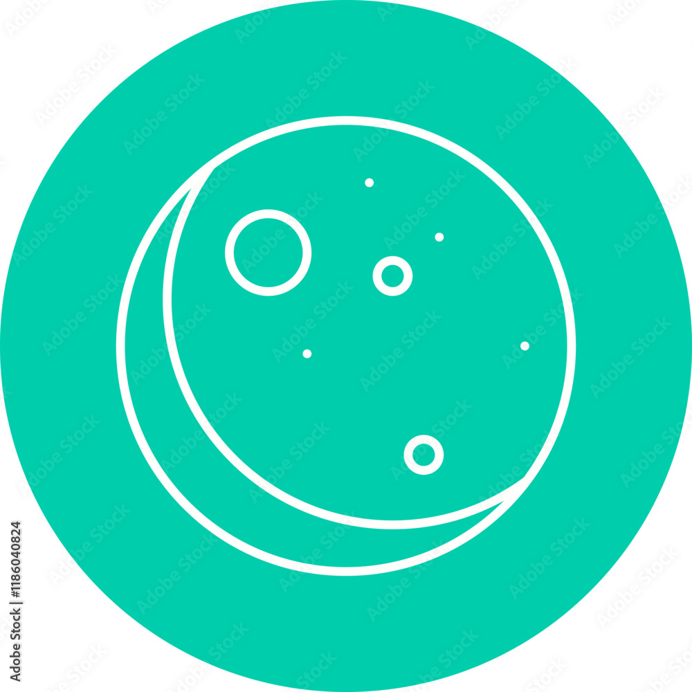 New Moon icon single vector illustration New Moon icon single vector illustration