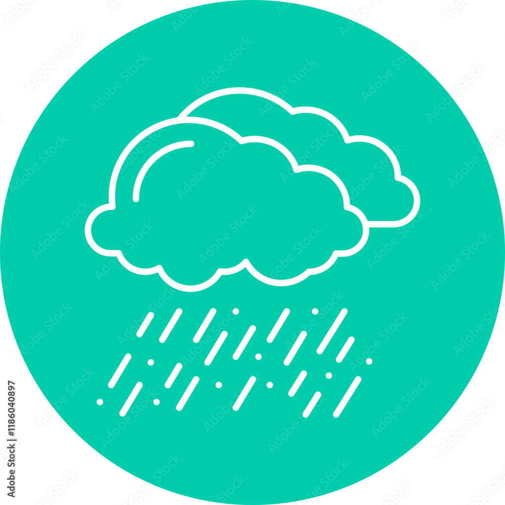 Rain icon single vector illustration Rain icon single vector illustration