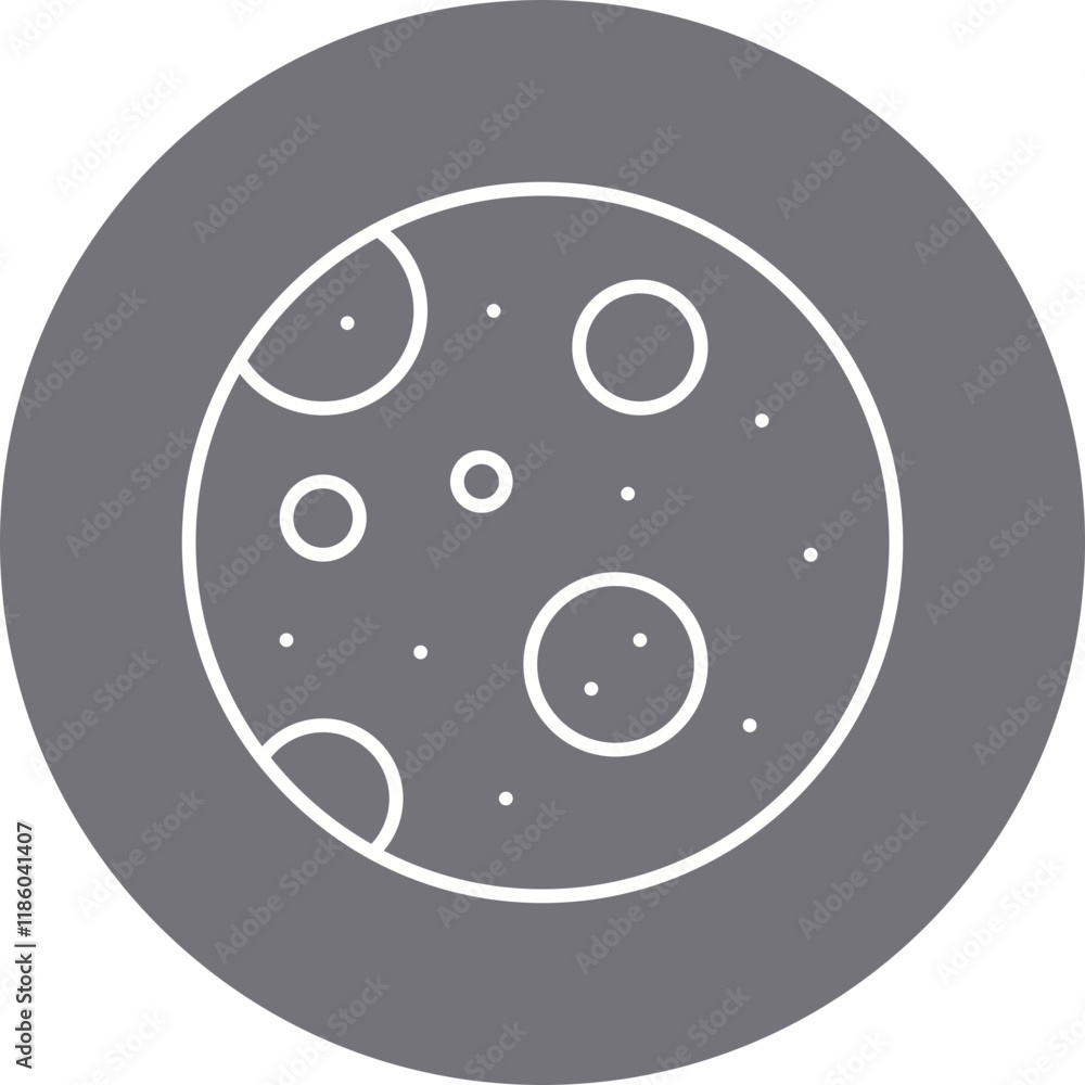 Full Moon icon single vector illustration Full Moon icon single vector illustration