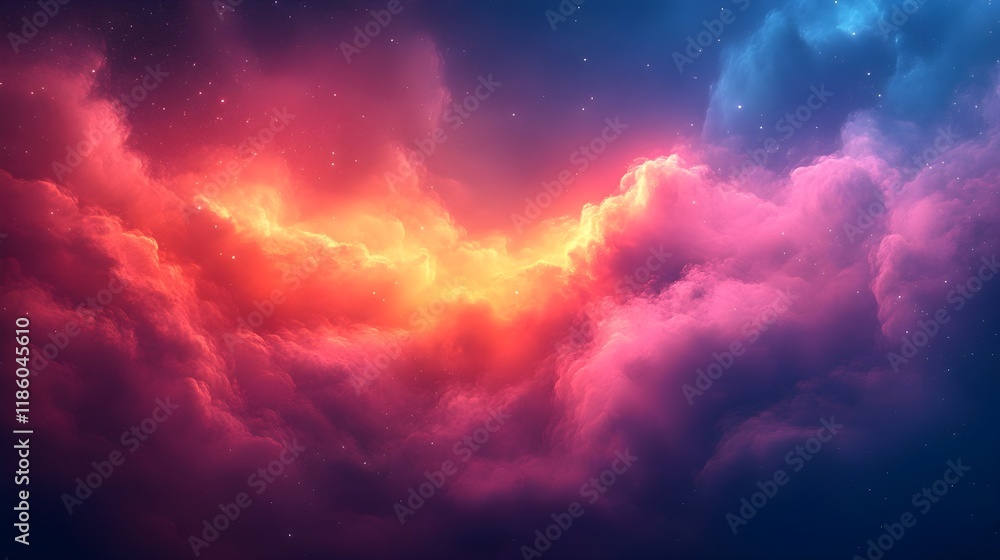 Obraz premium A background of a gradient transitioning from bright teal to vivid magenta. 