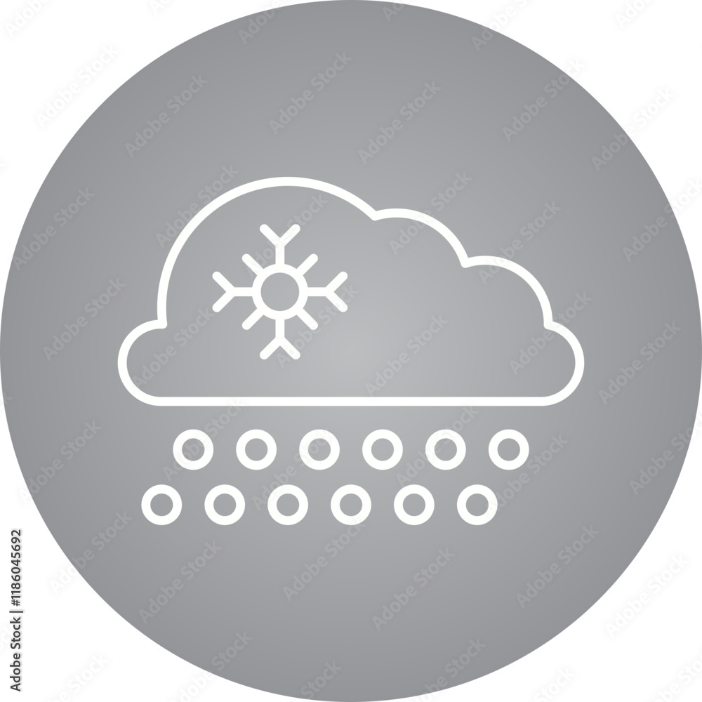 Sleet icon single vector illustration Sleet icon single vector illustration