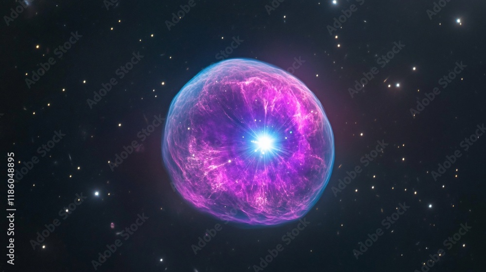 Obraz premium Cosmic Nebula: A Stellar Explosion in Deep Space