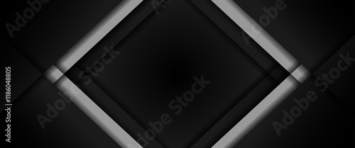 3d diamond shape modern background design | Square shape abstract vector background |  Blending vector design with silver color | Futuristic background design