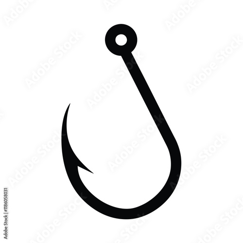 fishing hook vector illustration