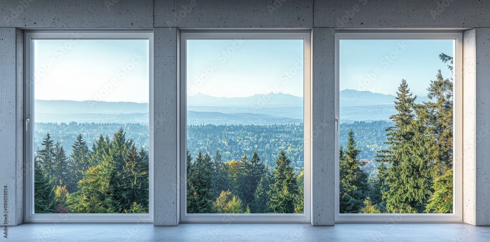 The museum is set against a backdrop of mountain scenery The museum is set against a backdrop of mountain scenery