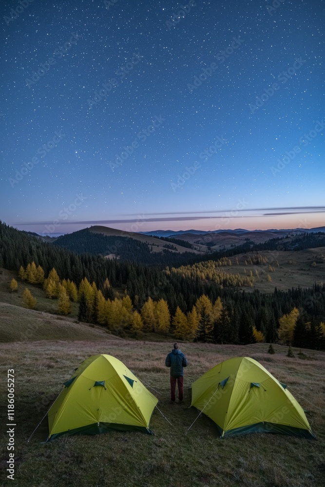 Taking an adventure travel route to camp and catch a glimpse of the stars and Milky Way under summer skies Taking an adventure travel route to camp and catch a glimpse of the stars and Milky Way under summer skies
