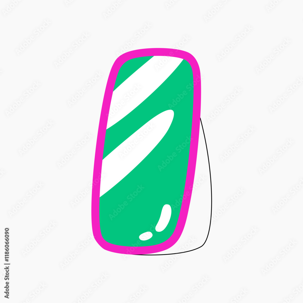Full length mirror in flat vector illustration symbolizing personal reflection, self improvement, fashion styling, and dressing, isolated on white background Full length mirror in flat vector illustration symbolizing personal reflection, self improvement, fashion styling, and dressing, isolated on white background
