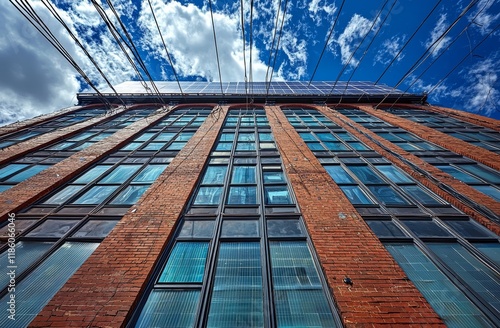 La reconstraction et l'amélioration d'un bâtiment ancien nécessite une réflexion minutieuse sur l'énergie architecture, en utilisant du verre et du métal photo