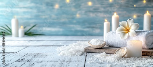 Spa setting featuring sea s...