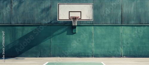 street basketball against t...