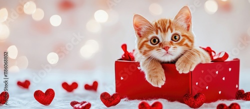 Adorable ginger cat playing...