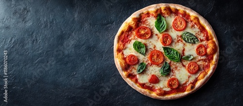 Pizza Margherita on a stone...