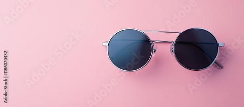 Round sunglasses featuring ...