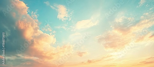 A moody sky features pastel...