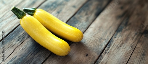 Fresh ripe yellow zucchini ...