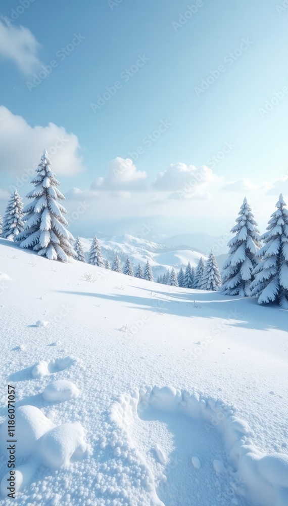 A serene snowy field with gentle rolling hills and a vast expanse of untouched white snow, peaceful, snowflakes, field A serene snowy field with gentle rolling hills and a vast expanse of untouched white snow, peaceful, snowflakes, field